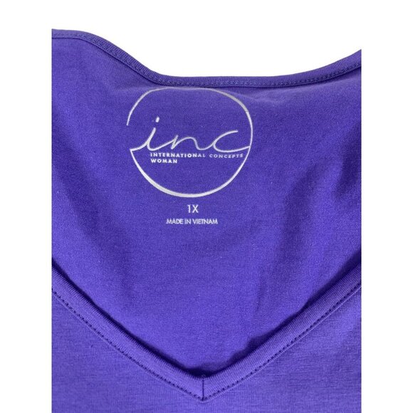 INC International Concepts Women's Purple Plum Top - Picture 3 of 7
